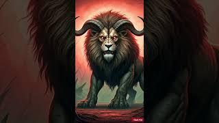 Lion vs. Giant Beast: The Ultimate Battle #shorts #fusion #hybrid #ai #animals