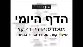 דף יומי מסכת סנהדרין דף קא - שיעור קצר וברור במיוחד בליווי תרשים