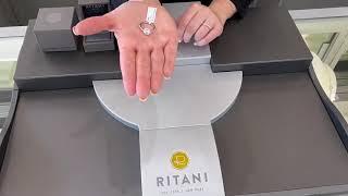 Ritani 1RZ1323 French-Set Halo Engagement Ring (Massoyan Jewelers) - MassoyanJewelers.com