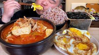 한식계의 대통령 조합 ' 김+계+찌 ' 촬영이고 나발이고 폭풍흡입 했습니다 MUKBANG