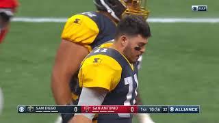 Shaan Washington Huge Hit on Mike Bercovici | AAF Highlights