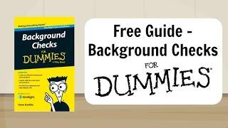 Background Checks For Dummies