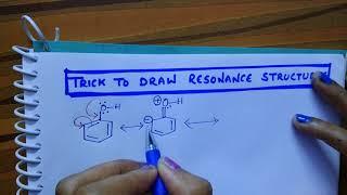 Trick to draw Resonance structures