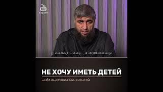 Не хочу иметь детей, грех ли это?  Отвечает Абдулла Костекский