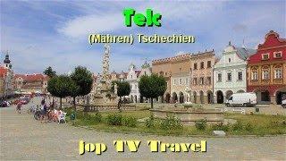 Rundgang durch die Stadt Telc (Mähren) Tschechien jop TV Travel