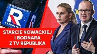 Zacytował im Tuska. Starcie Bodnara i Nowackiej z dziennikarzem TV Republika