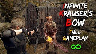 INFINITE KRAUSER'S BOW ONLY! | Full Gameplay | Resident Evil 4 Remake.