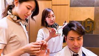 ASMR | Dreamy Barber Shop in Tokyo | Haircut, Massage, Ear clean, Head Spa