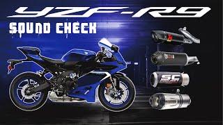 2025 Yamaha R9 | Which Exhaust Sounds Best | AKRAPOVIC MIVV SC-PROJECT LEO VINCE