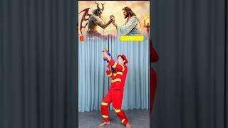 When Heaven Clashes with Hell: Jesus Fights Satan  #Jesus #christ #God #Lightofchrist