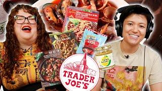 Kristin & Jen TRY EVERY NEW ITEM From Trader Joe's For June | Part 2