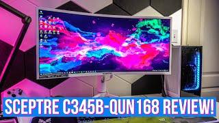 Sceptre C345B QUN168 Ultrawide Monitor Review!