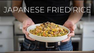 INCREDIBLE Japanese Fried Rice Recipe | Yakimeshi (ビーガンチャーハンレシピ)