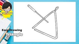 Easy Drawing Triangle Musical Instrument