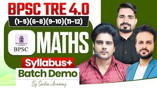 BPSC TRE 4.0 MATHS DEMO CLASS by Sachin Academy live 1pm