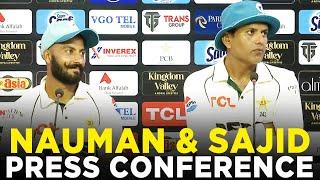 Nauman Ali & Sajid Khan Press Conference | Pakistan vs England | 3rd Test Day 3, 2024 | PCB | M3G1K