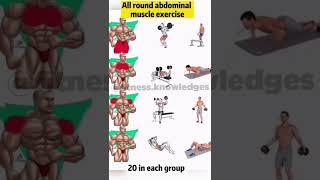 All round abdominal muscle exercise #ytshorts