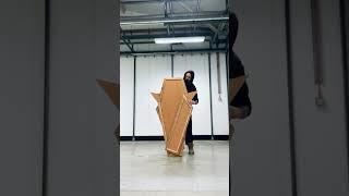 Coffin Shaped room divider prototype  hand made from reclaimed wood #shorts #youtubeshorts