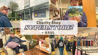 Checking out a CHARITY SHOP SUPERSTORE! + Thrift Haul