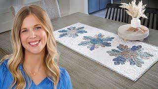 How To Make a Shimmering Snowflake Table Runner - Free Project Tutorial