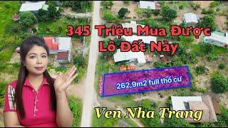 [ Đã Bán] Bán Đất Thổ Cư Ven Nha Trang Ngay Trung Tâm Xã Đủ Tiện Ích Mà Giá Chỉ 345 Triệu Rẻ Lắm