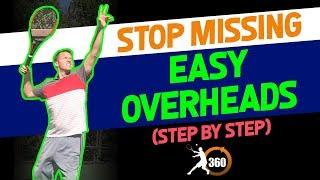 Overhead Smash Tennis Lesson: How to Crush the Lob Every Time (Step by Step Instruction) 2018