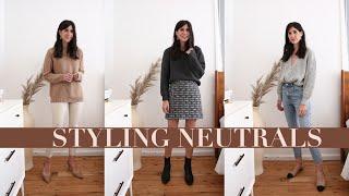 NEUTRAL OUTFIT IDEAS: How to style our new mīere knit sweaters | Mademoiselle