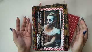 Verlosung ! Junkjournal Creepy Circus #OneMoreVintageDesignWoche - Flipthrough für Ulrike [deutsch]