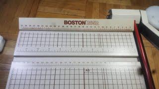 How to sharpen BOSTON 2652 Paper cutter at home and tuning handle and base blades.