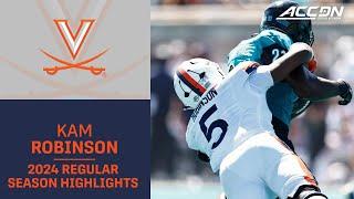 Kam Robinson 2024 Regular Season Highlights | Virginia LB