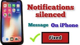 Notifications silenced on iphone in iOS 15 | Notifications not working