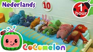 Tien in het Bed | CoComelon Nederlands - Kinderliedjes