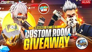 FREE FIRE LIVE GIVEAWAY CUSTOM ROOM | FF LIVE DIAMOND GIVEAWAY | #BROKENSTARFF #GGNO1 #gyangaming