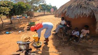 African village Country Side || Peaceful  Day in the Village. #cooking Simple African Breakfast