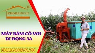 Máy băm cỏ voi di động 3A | Máy băm thân cây ngô phục vụ chăn nuôi