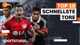 Top 10 schnellste Tore der Bundesliga-Geschichte | sportstudio