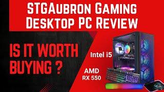 STGAubron Prebuilt Gaming PC Desktop Review | Intel Core i5, AMD Radeon RX 550 | 16GBRAM | 512GB SSD