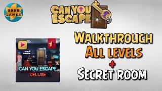 Can You Escape: DELUXE All Levels + Secret Room , iOS walkthrough