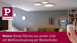 Velora LED-Panels: Runde Flächen aus purem Licht mit Weißtonsteuerung