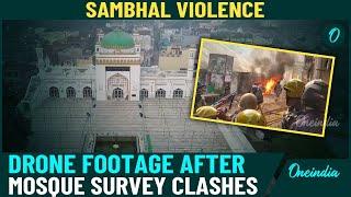 Sambhal Violence: Shocking New Drone Footage Reveals Controversial Shahi Jama Masjid | Watch