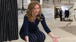 Susan Graver Printed Liquid Knit Pull-On Wide-Leg Pants on QVC
