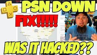 PSN DOWN Today Servers FIXED  (PlayStation Network HACKED)  PS4/PS5 "How to get Back ONLINE"