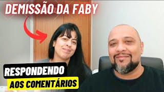 COMENTANDO REPERCUSSÃO DO VÍDEO DA DEMISSÃO DA FABY