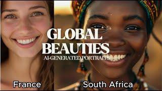 "Global Beauties: AI-Generated Portraits from Around the World"