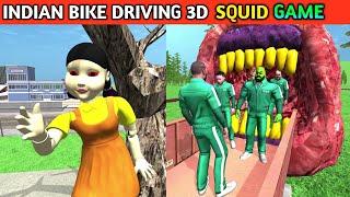 Squid Doll Vs Train Eater | I Made Squid Game | Funny Gameplay Indian Bikes Driving 3d 