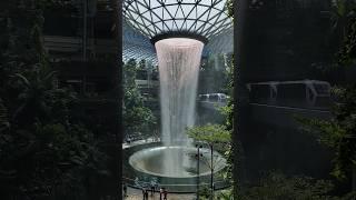 Rain vortex , world's tallest indoor waterfall at Jewel Changi airport in Singapore || Must visit !