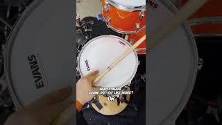 Which snare sound do you like more, 1 or 2? #shorts #short #drums #sound #tune #tuning #tone #snare