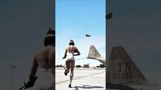 Stealing a Military Plane in GTA 5 with Moto #short 672