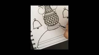 Diya Mandala Art | Diwali Special Mandala Drawing, #shorts #shortvideo