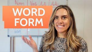 Word Form With Parts of Speech in English